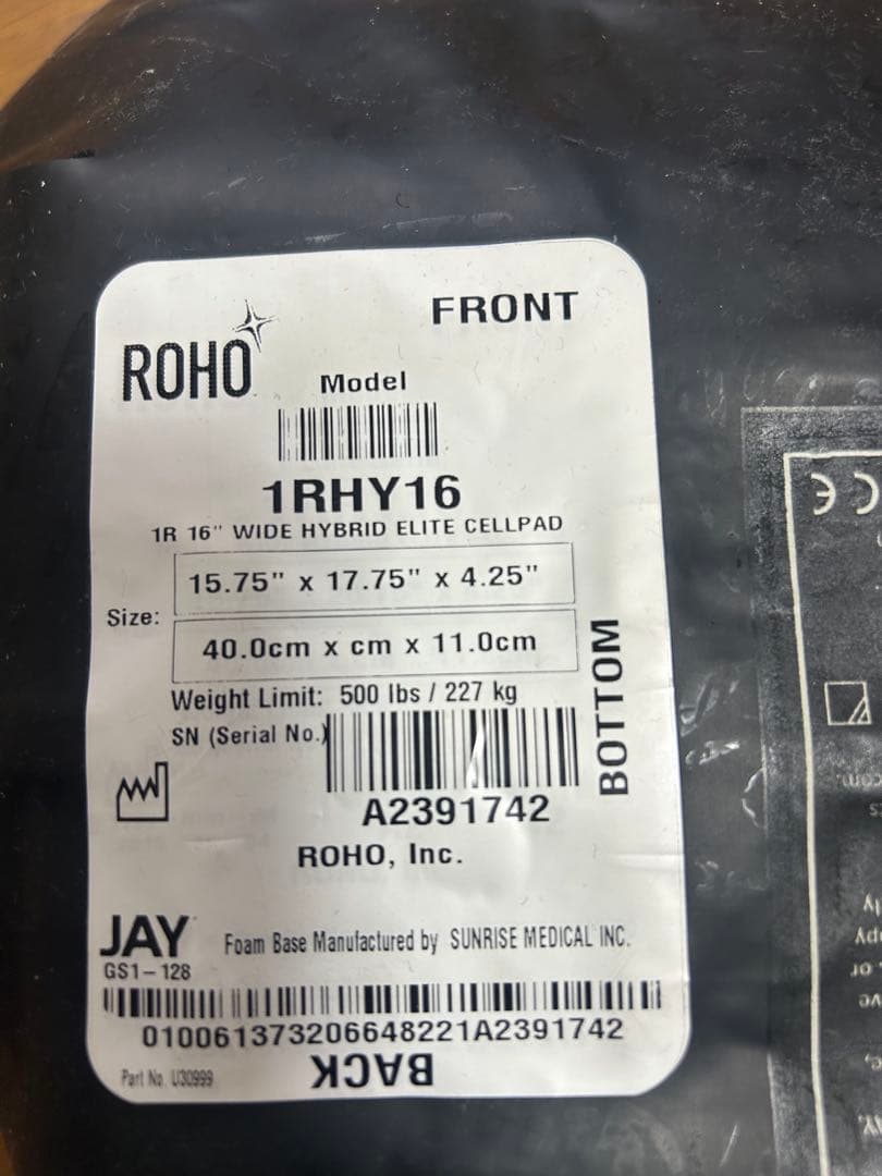 ROHO 1RHY16 車椅子用クッション