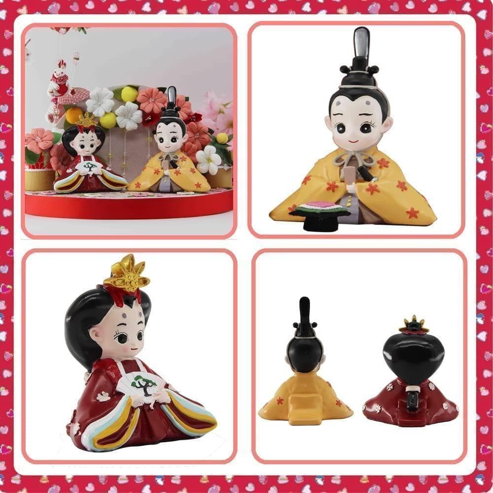 雛人形 お雛様 親王飾り2人飾り 桃の節句 コンパクト 玄関 初節句 桐箱入り