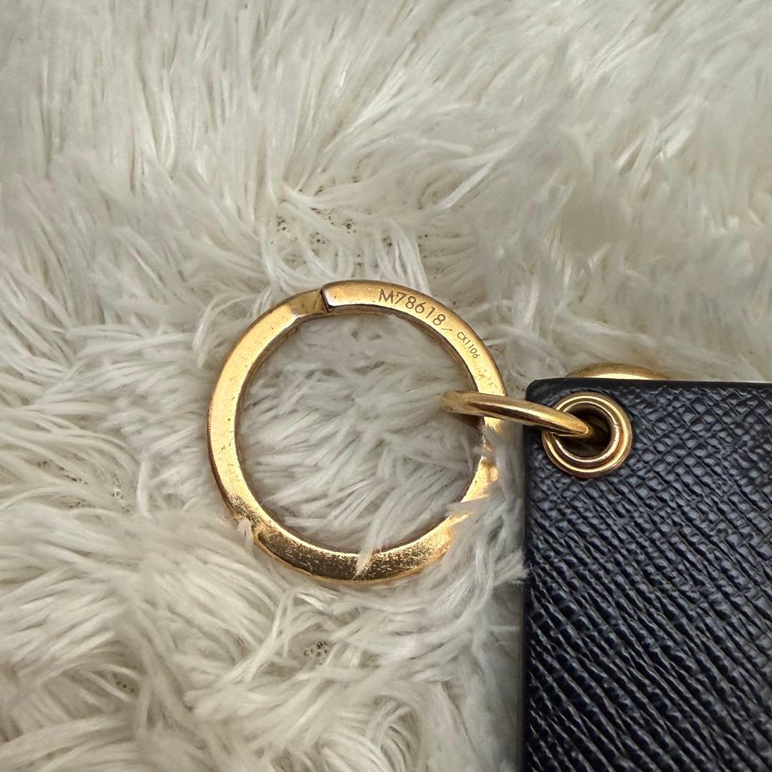 ルイ・ヴィトン キーホルダー プティットトランク モノグラム ゴールド金具