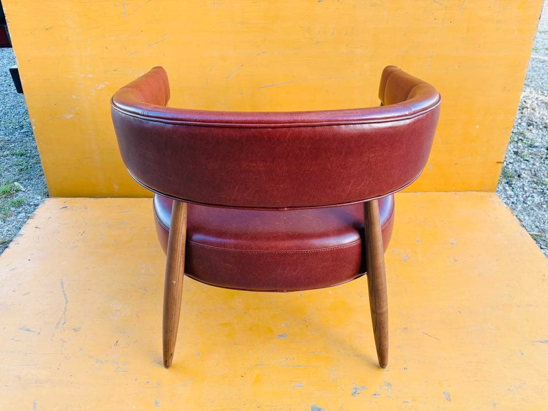 J59★アスプルンド★美品 アームチェア ラウンジチェア レザー 木製フレーム
