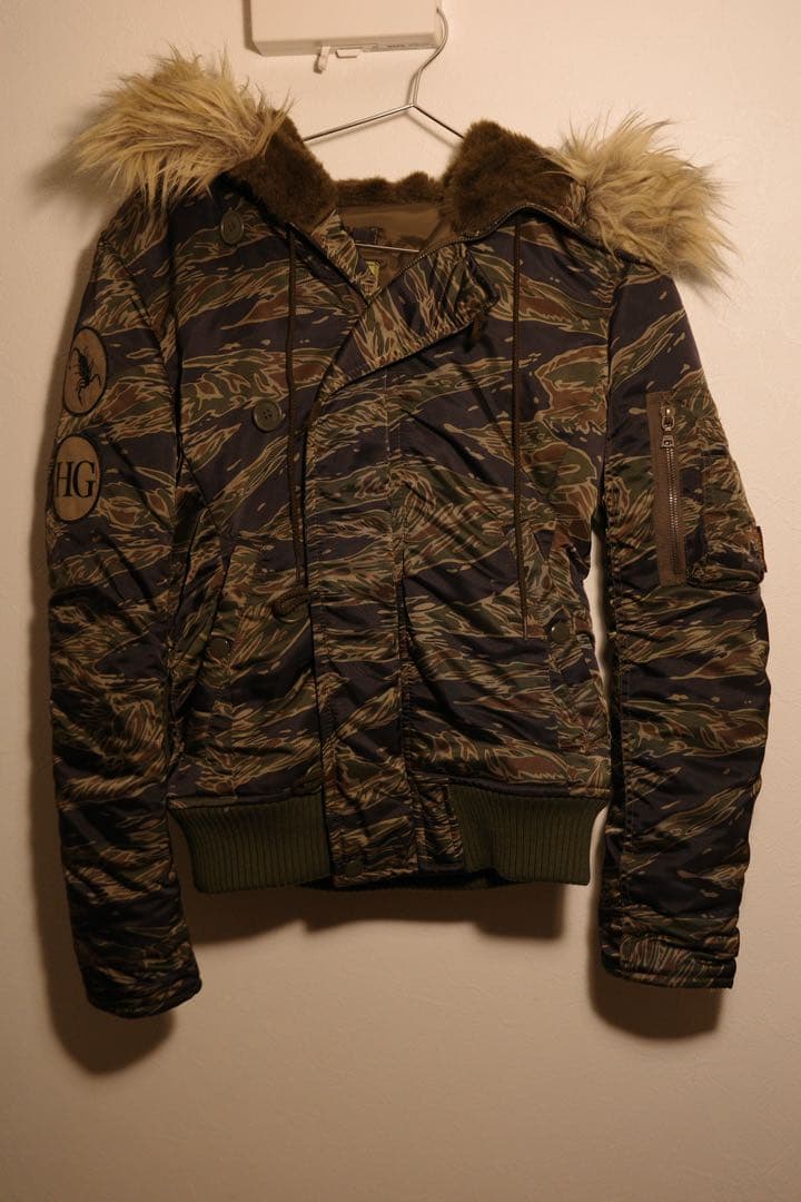 稀少　人気　ヒステリックグラマー プリマロフト タイガーカモ N-2B M 迷彩