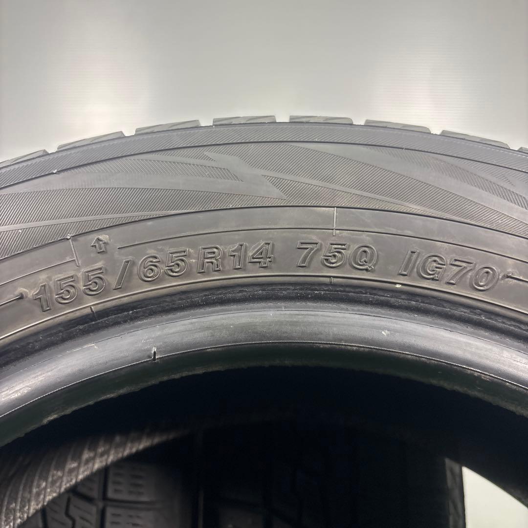 155/65R14 ヨコハマ IG70 4本　送料無料 冬タイヤ T1743