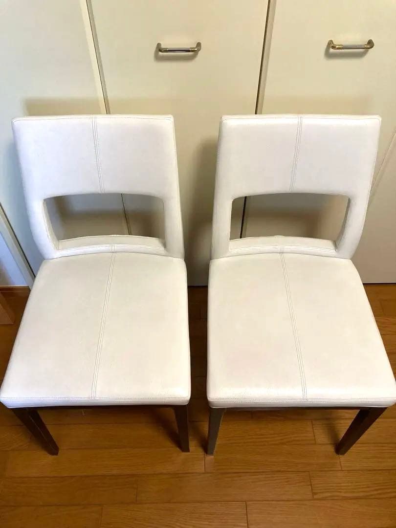 IDEE イデー ホワイト ダイニングチェア 2脚セット カフェ サロン