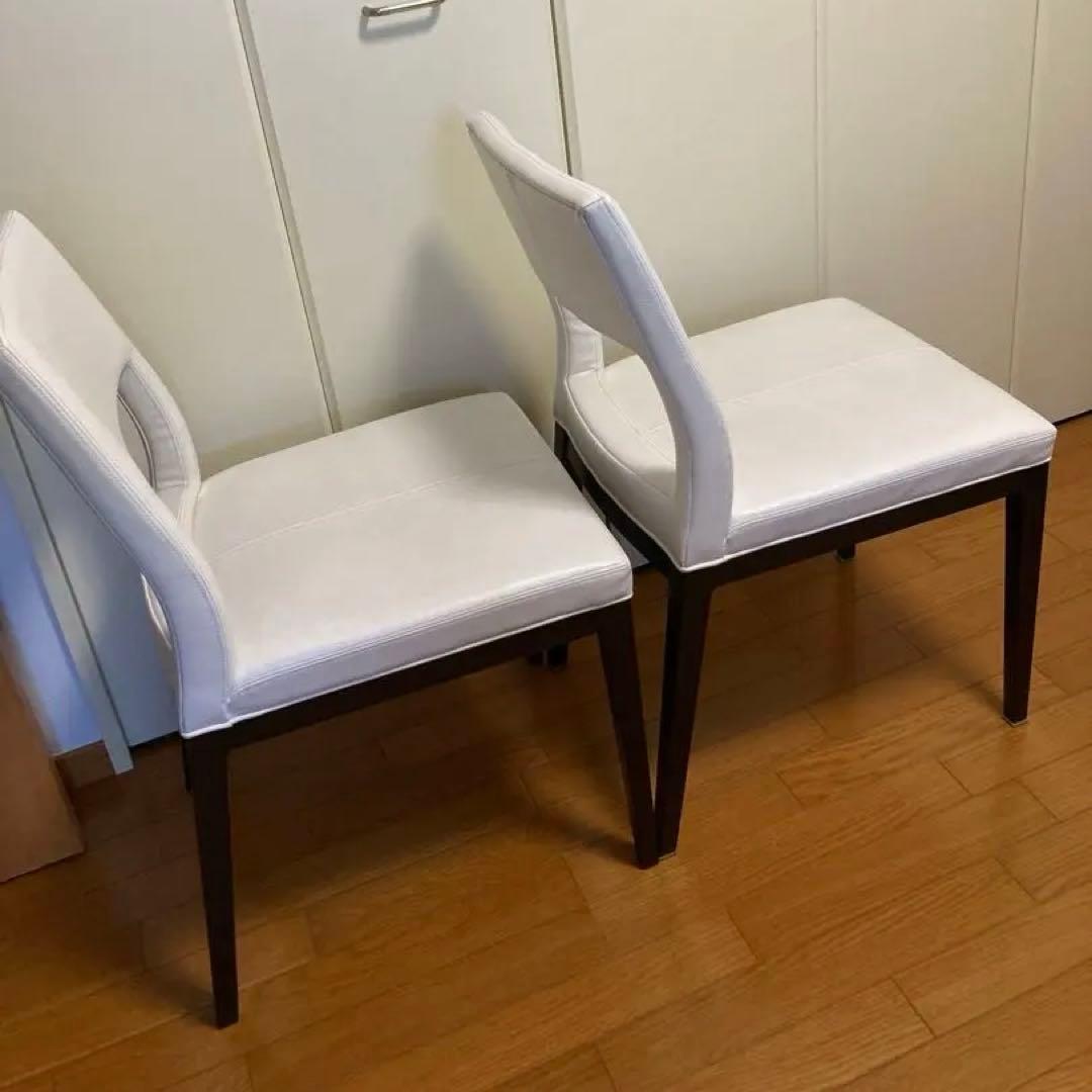IDEE イデー ホワイト ダイニングチェア 2脚セット カフェ サロン