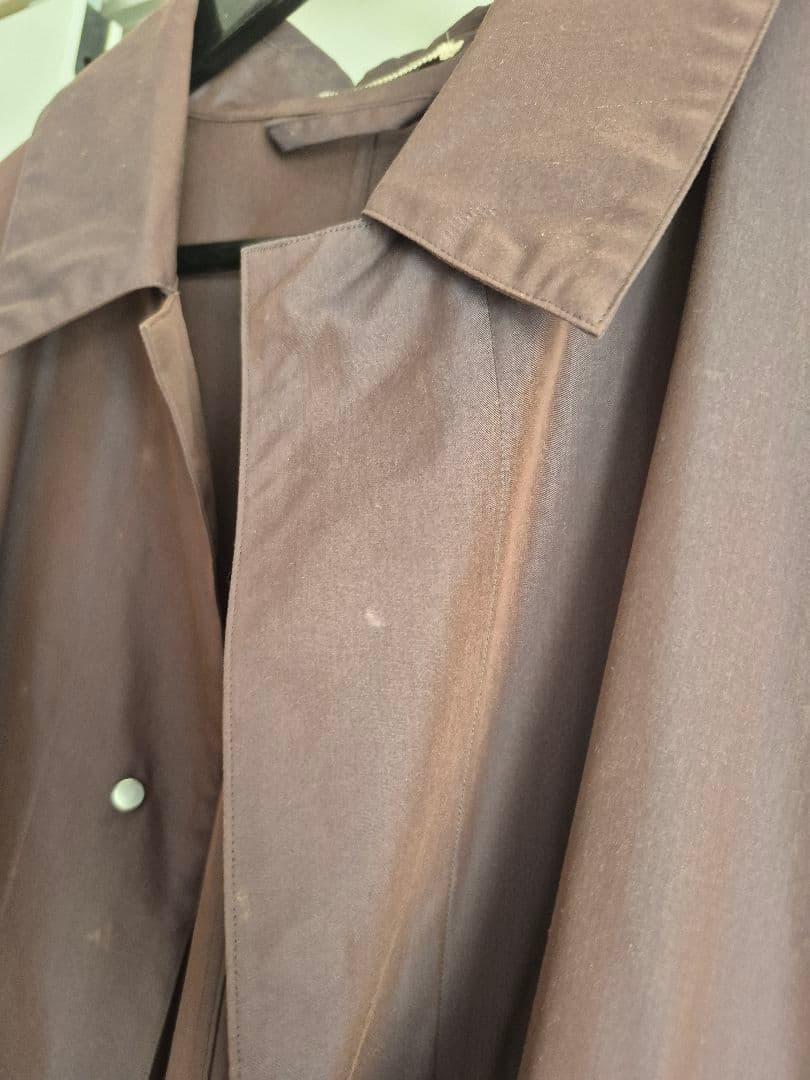 AURALEEステンカラーコート ダークブラウン