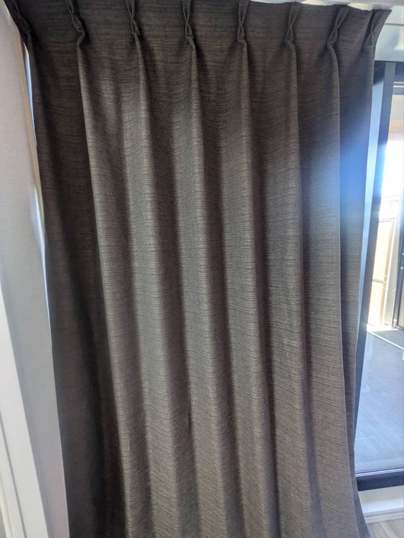 ニトリ　カーテン　アクト(ブラウン)　エコナチュレST　遮光1級·遮熱