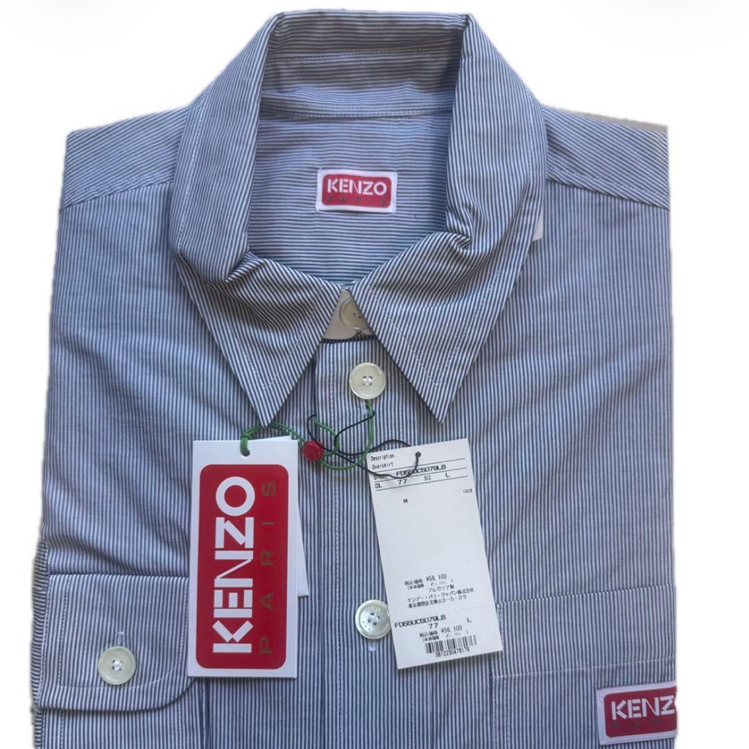 【KENZO 56,100円 新品 未使用】ケンゾー メンズ 長袖シャツ L