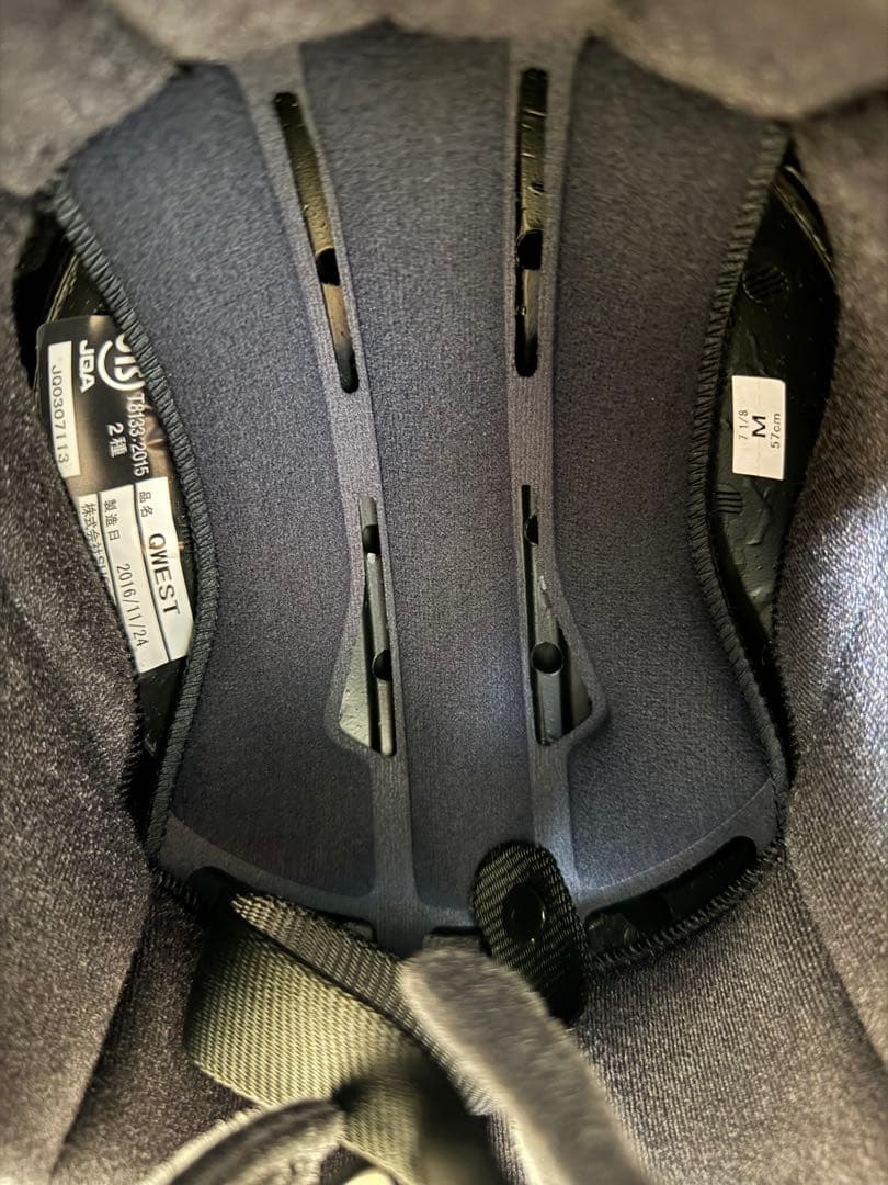 SHOEI フルフェイスヘルメット マットブラック　クエスト　Mサイズ