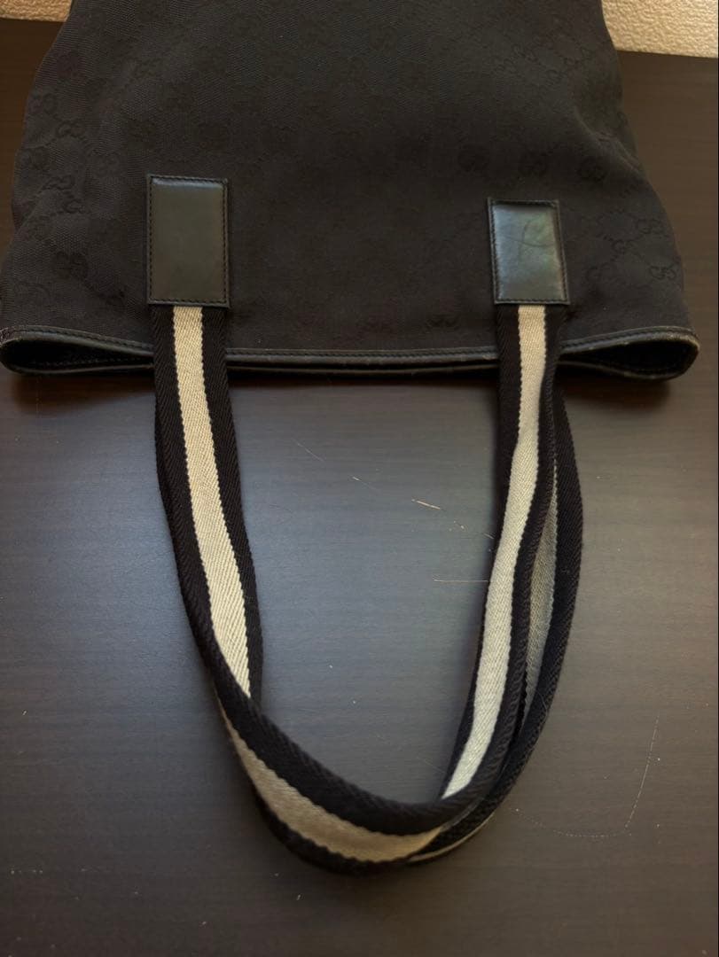 K567 グッチ GGキャンバス レザー トートバッグ