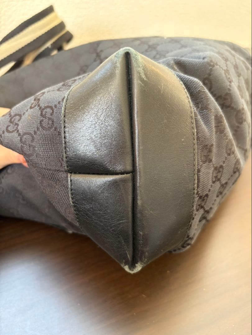 K567 グッチ GGキャンバス レザー トートバッグ