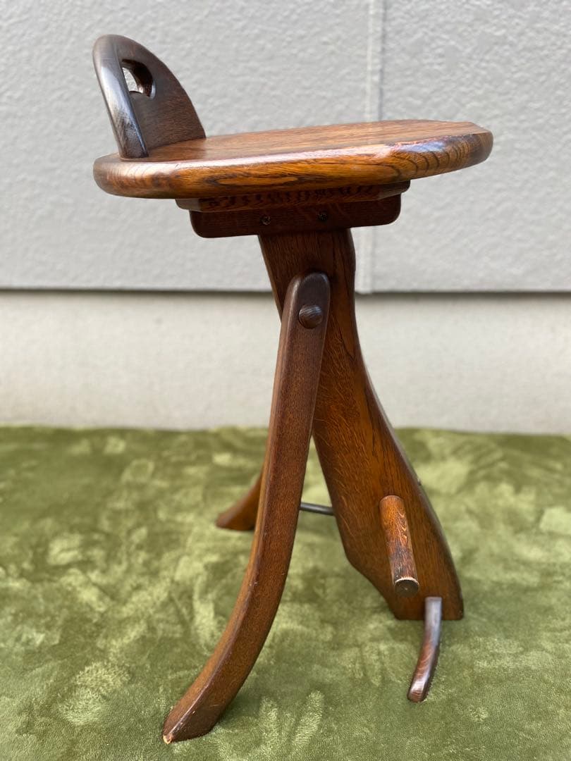 オランダ　カウンターチェア　オーク無垢材