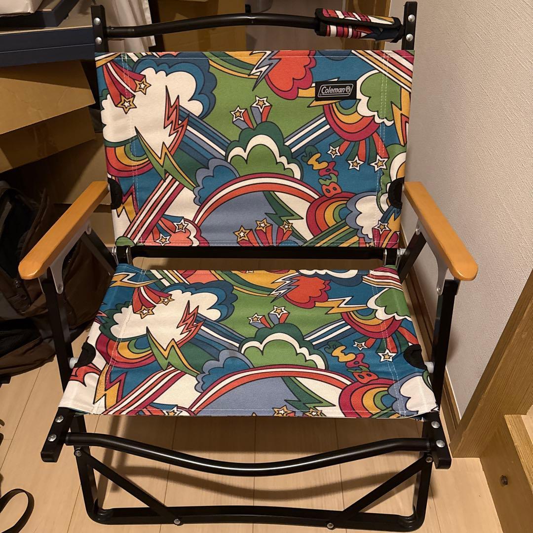 Coleman × BEAMS / 別注 サイケデリックフォールディング チェア