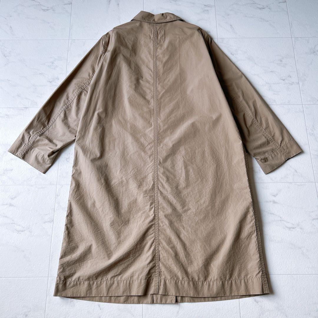 マーガレットハウエル COTTON POPLIN ステンカラー ロングコート B