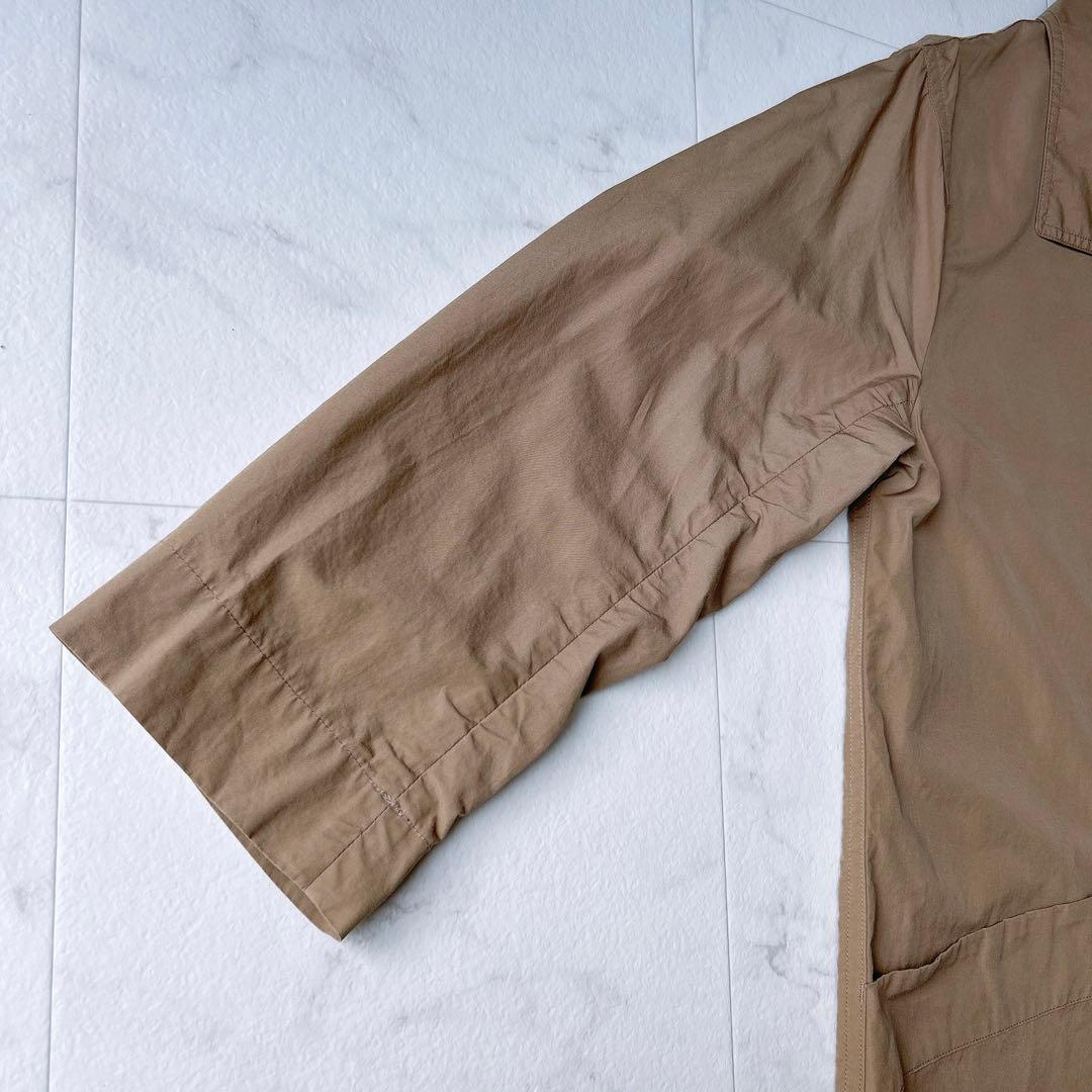 マーガレットハウエル COTTON POPLIN ステンカラー ロングコート B