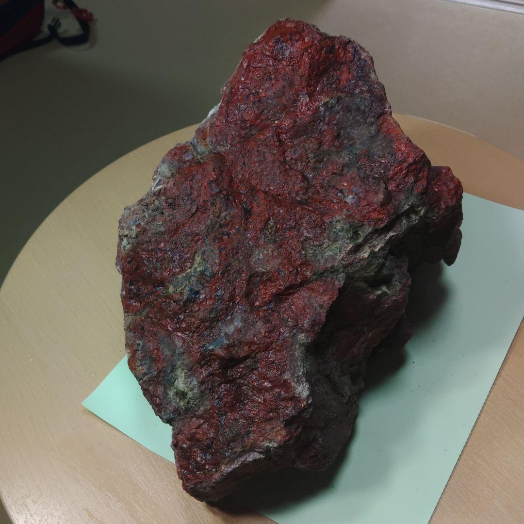 天然石　赤石　佐渡の赤石　赤玉石 パワーストーン　18.5kg　遺品整理yori