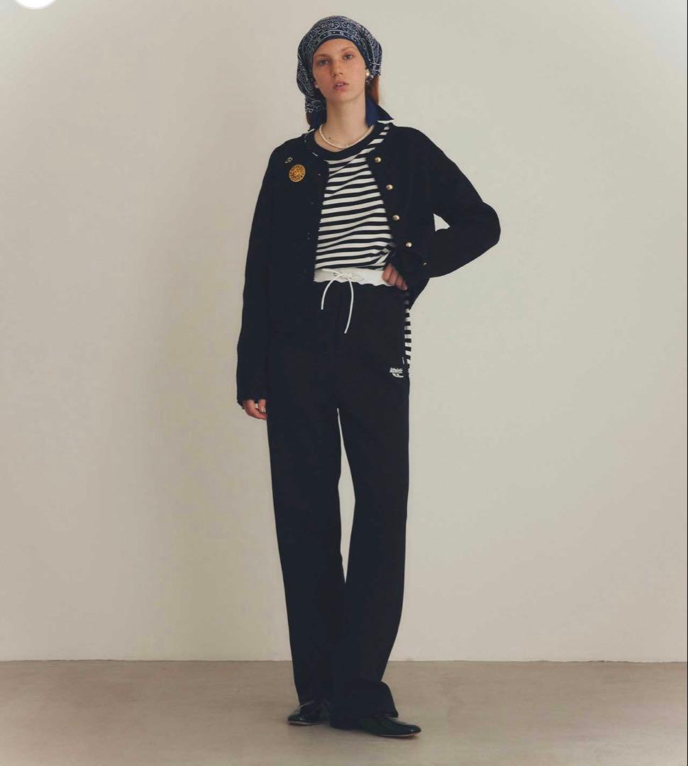 SHINZONE BOUCLE KNIT JACKET ブラック