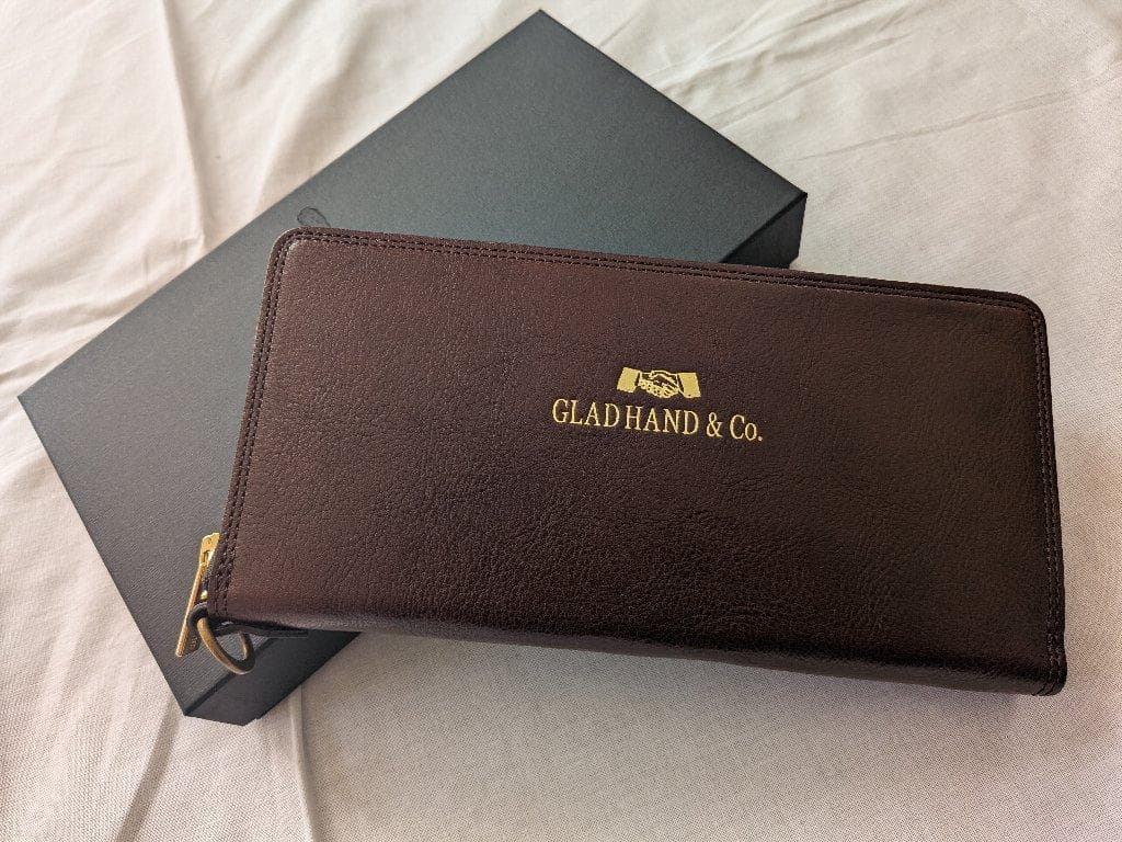 新品 グラッドハンド ラウンド ジップ レザー ウォレット 長財布 日本製