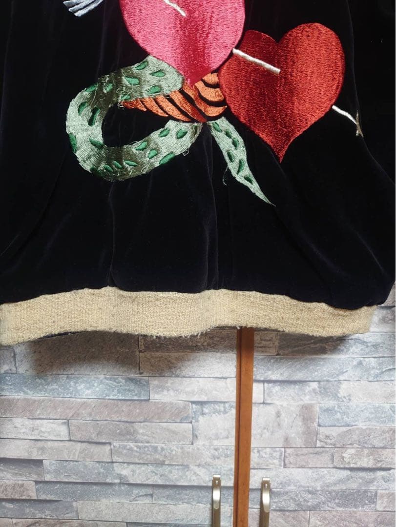 東洋 港商 スペシャルエディション スカジャン 別珍 × サテン 蛇・ハート・虎