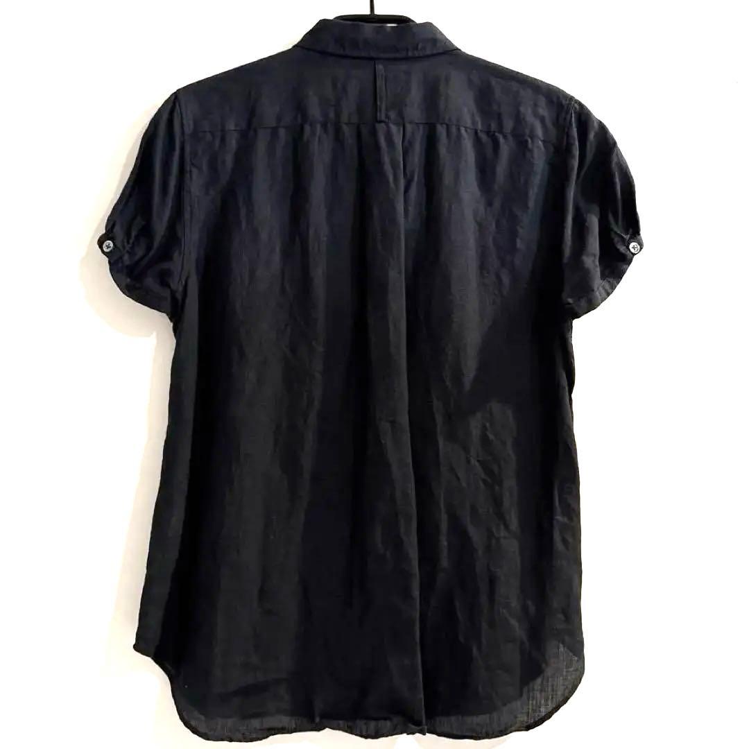 nao様 マーガレットハウエル　リネン ピンタック半袖シャツ ブラウス S