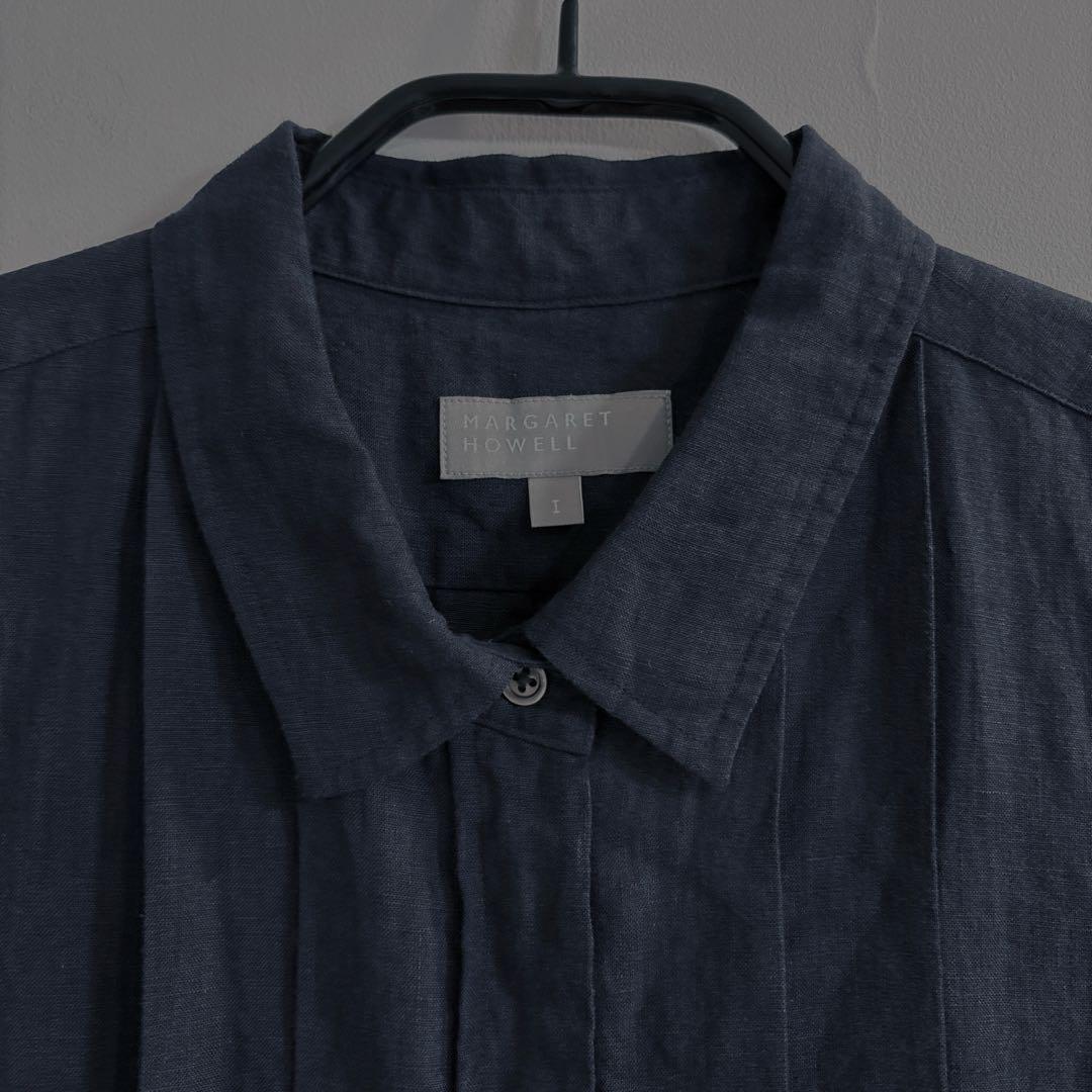 nao様 マーガレットハウエル　リネン ピンタック半袖シャツ ブラウス S