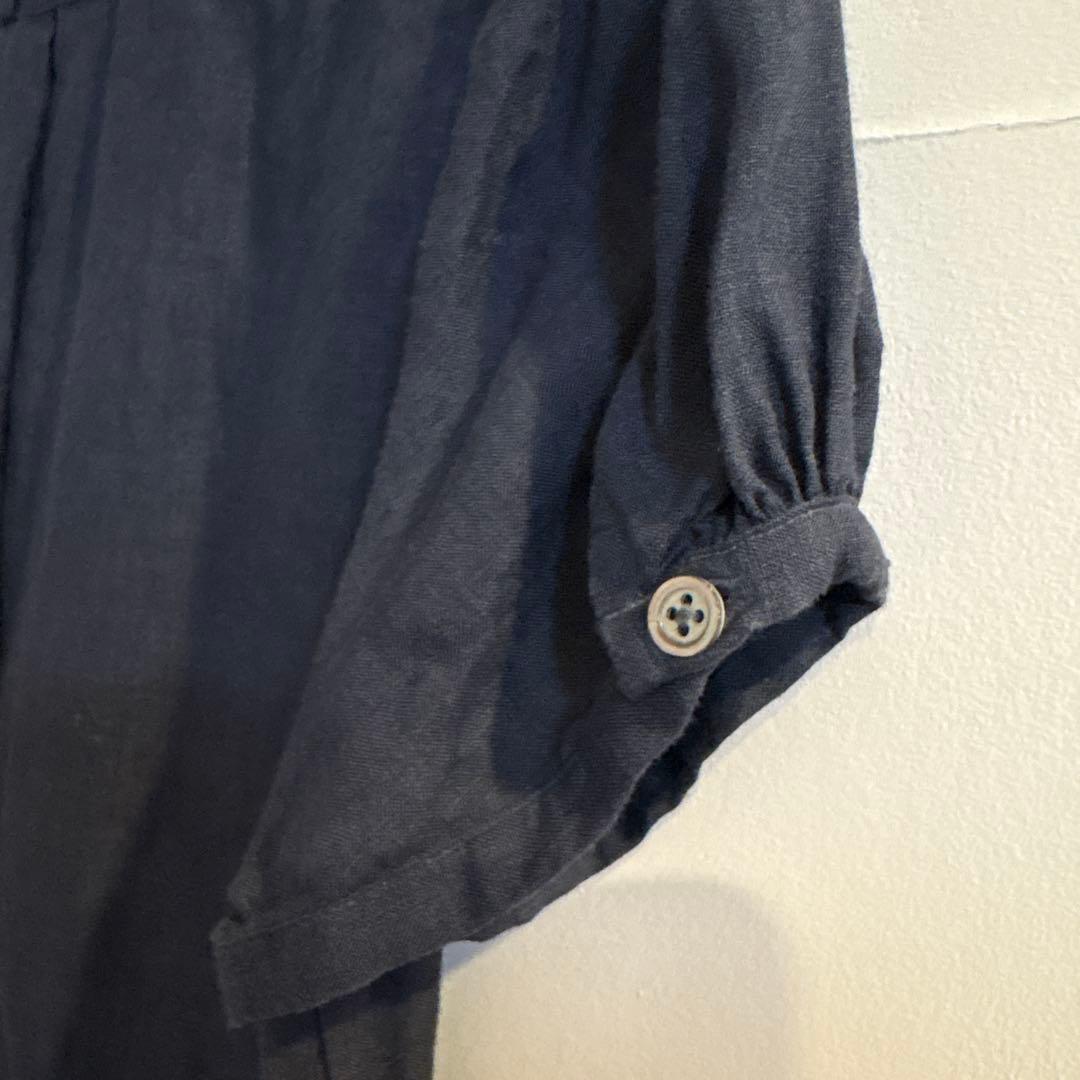 nao様 マーガレットハウエル　リネン ピンタック半袖シャツ ブラウス S