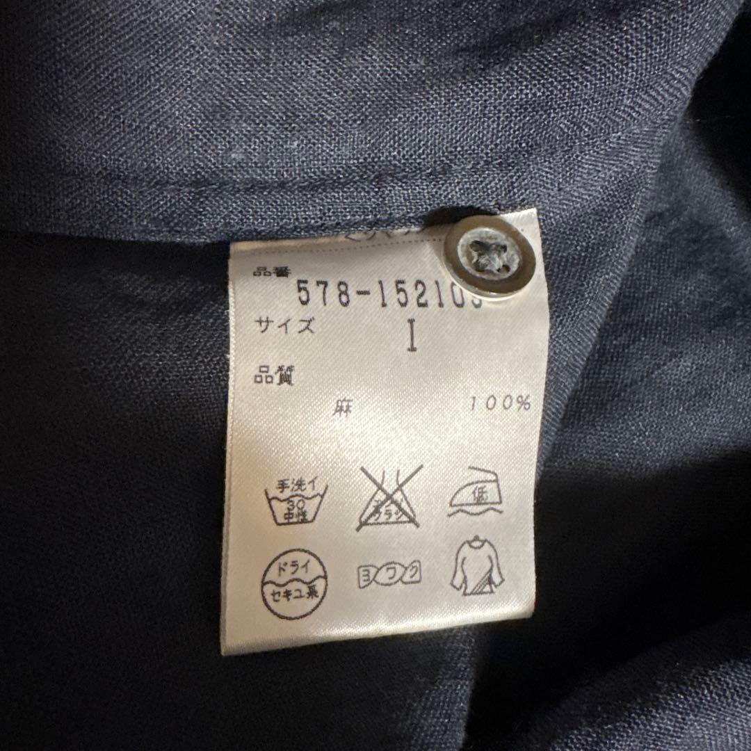 nao様 マーガレットハウエル　リネン ピンタック半袖シャツ ブラウス S