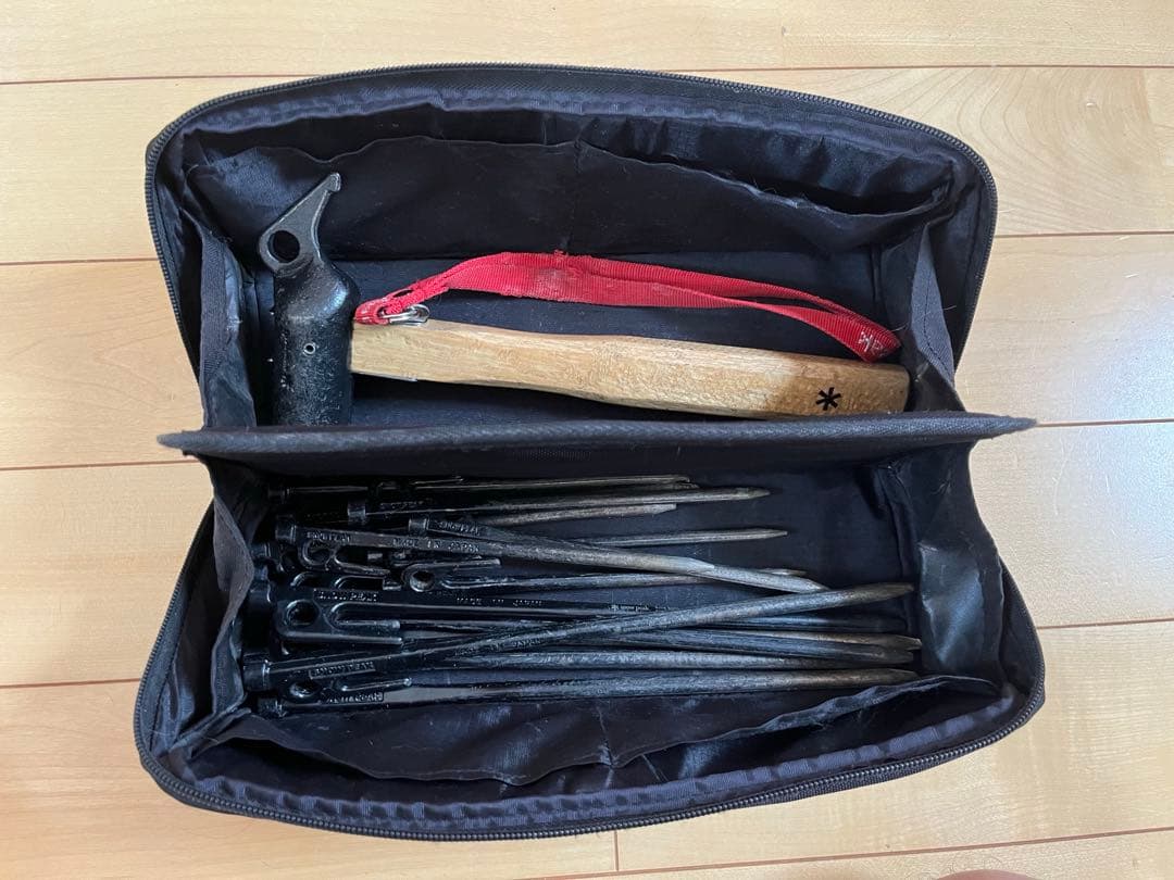  PEAK(スノーピーク)ハンマー&ペグセット(DODペグケース付き)