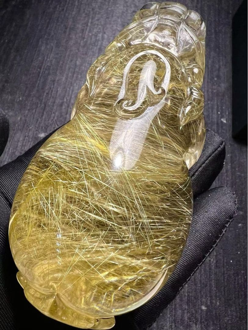 ⭐︎【天然】タイチンクオーツ 置物 437.5g