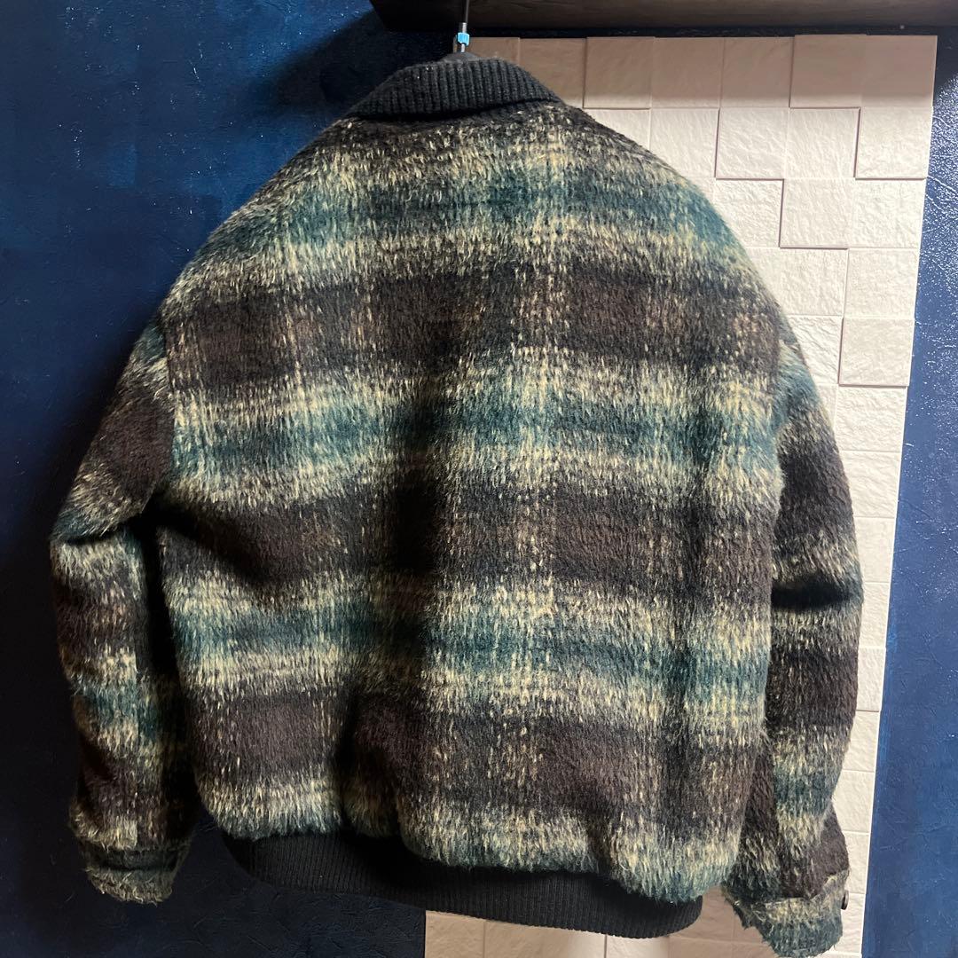 【noen】オンブレチェックブルゾン