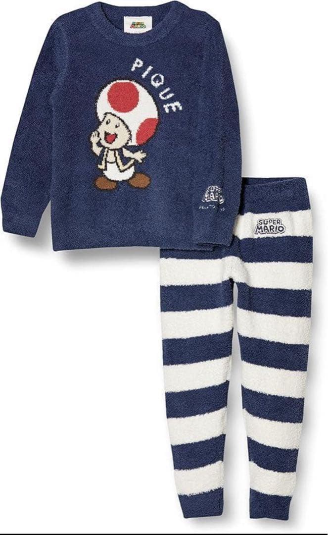 送料込　ジェラート ピケ　スーパーマリオ ピノキオジャガード上下セットレディース