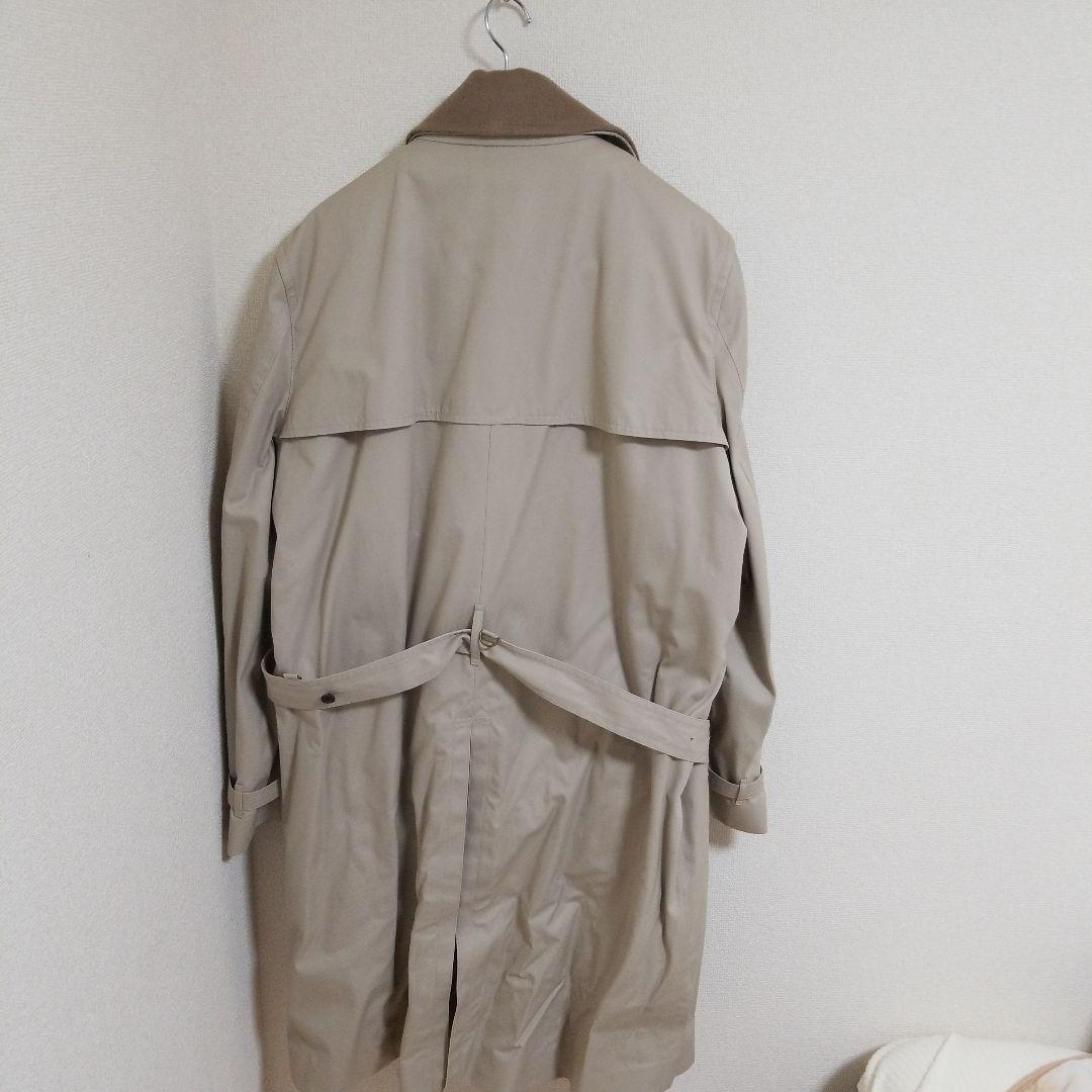 美品◎ブルックスブラザーズ ロングトレンチコート48ベージュ カシミヤ混ライナー