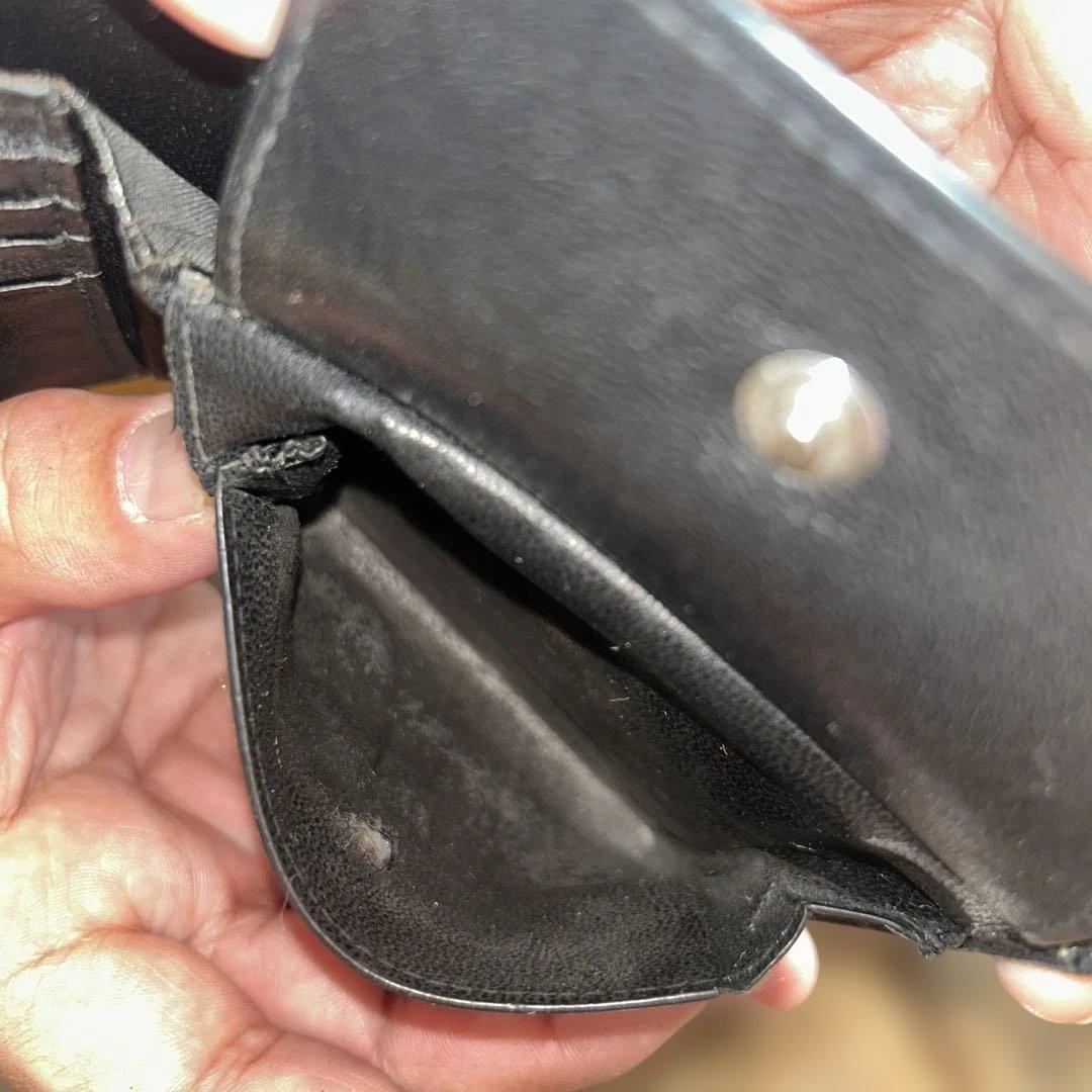 BALENCIAGA 二つ折り財布 クロコ型押し 正規品