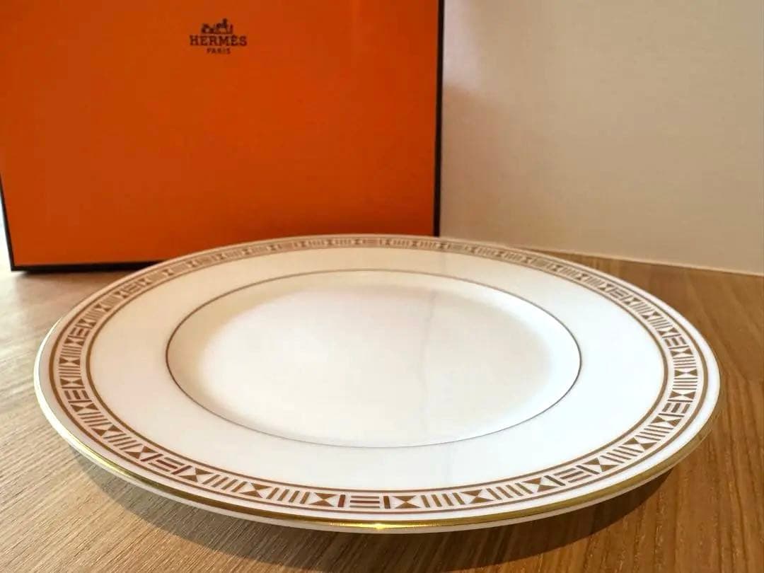 【希少】エルメス HERMES エーゲソレイユ お皿 サン・ルナのペアセット