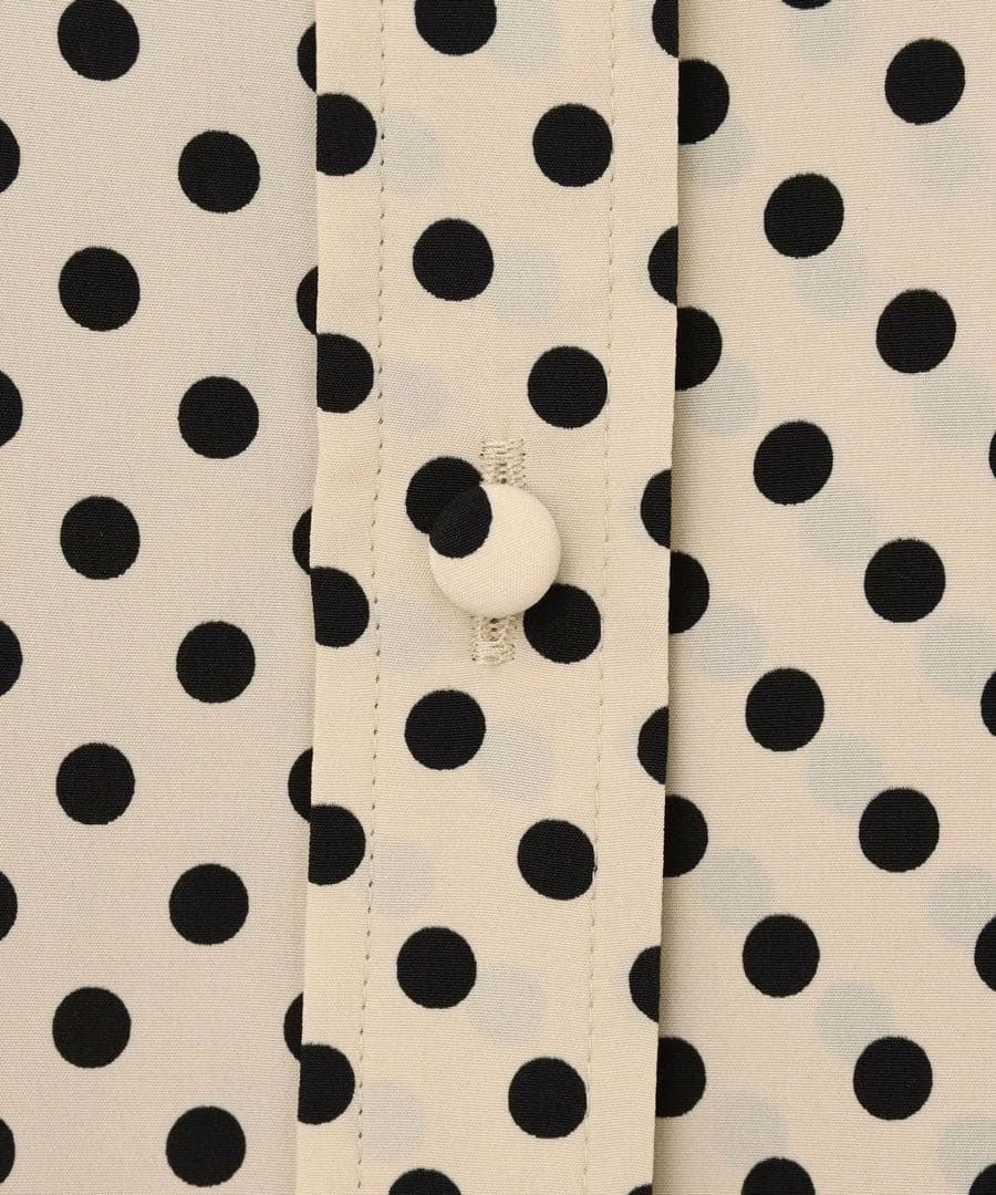 【LOULOU WILLOUGHBY】デシンドットフレアスリーブブラウス