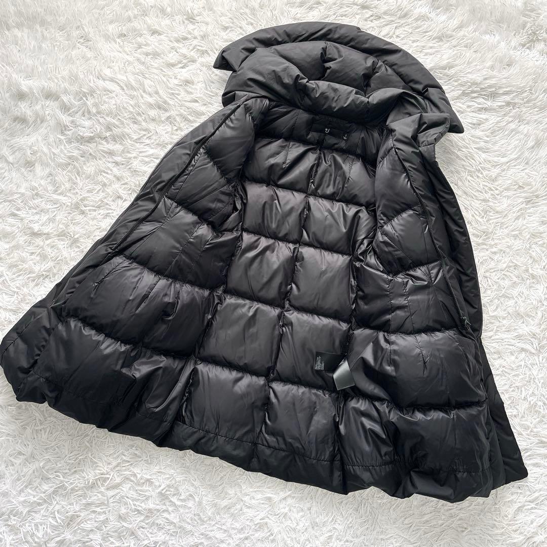 美品✨UNIQLO +J ジルサンダー ロングダウンコート フード ブラック S