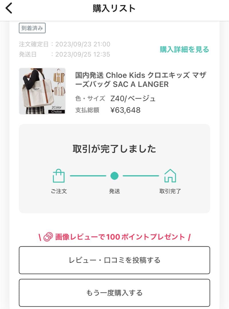 クロエ⭐︎マザーズバック