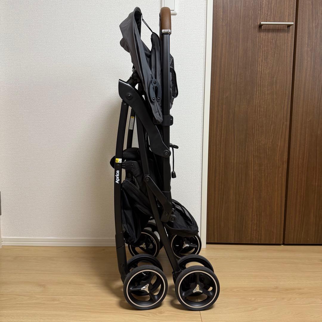 B型ベビーカー マジカルエアー クッション AD グレー アップリカ 美品