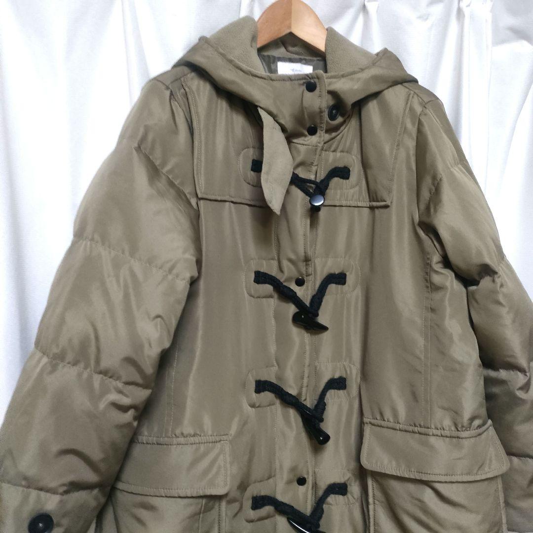 【美品】リブインコンフォート くぼっち 撥水ロングダッフルダウンコート MP