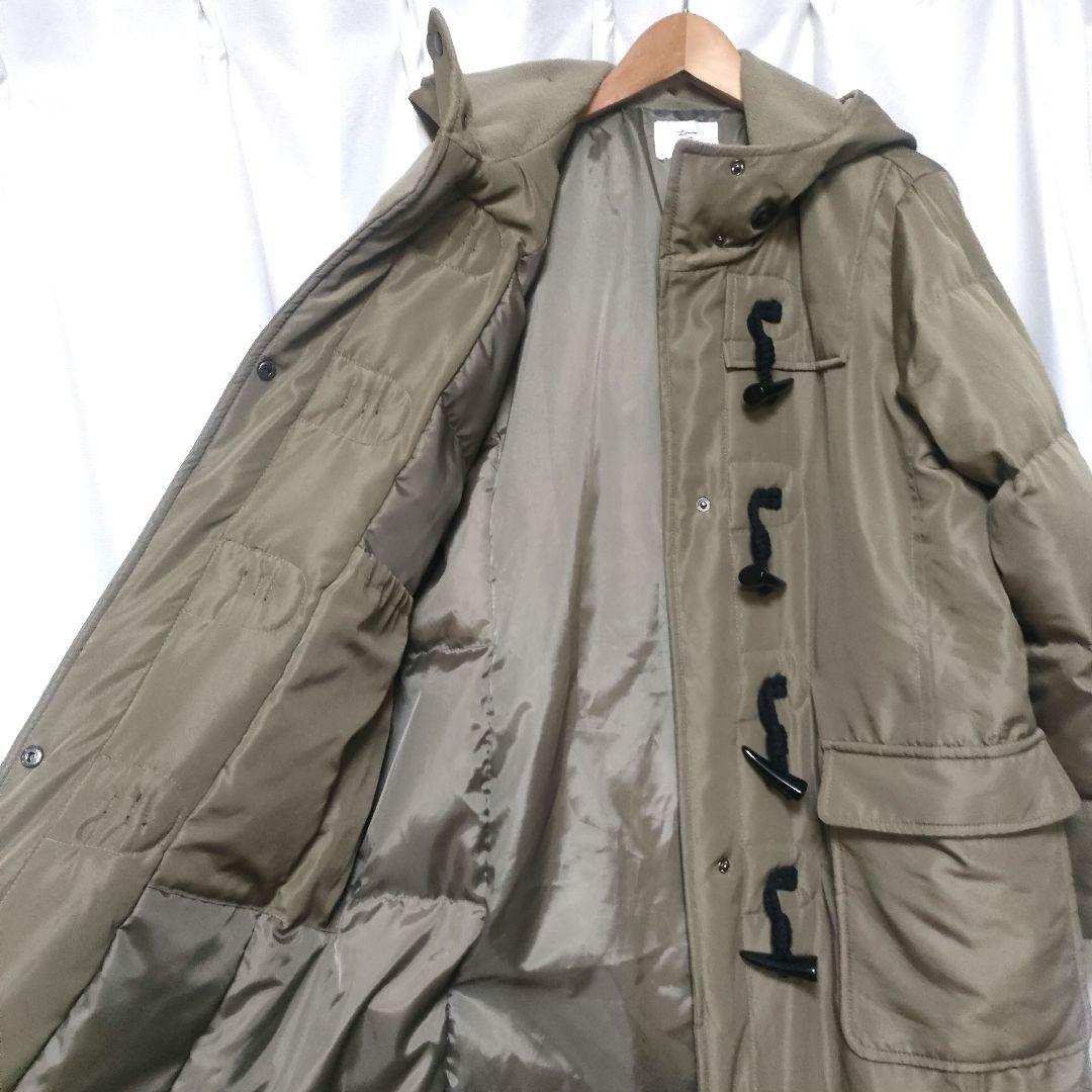 【美品】リブインコンフォート くぼっち 撥水ロングダッフルダウンコート MP