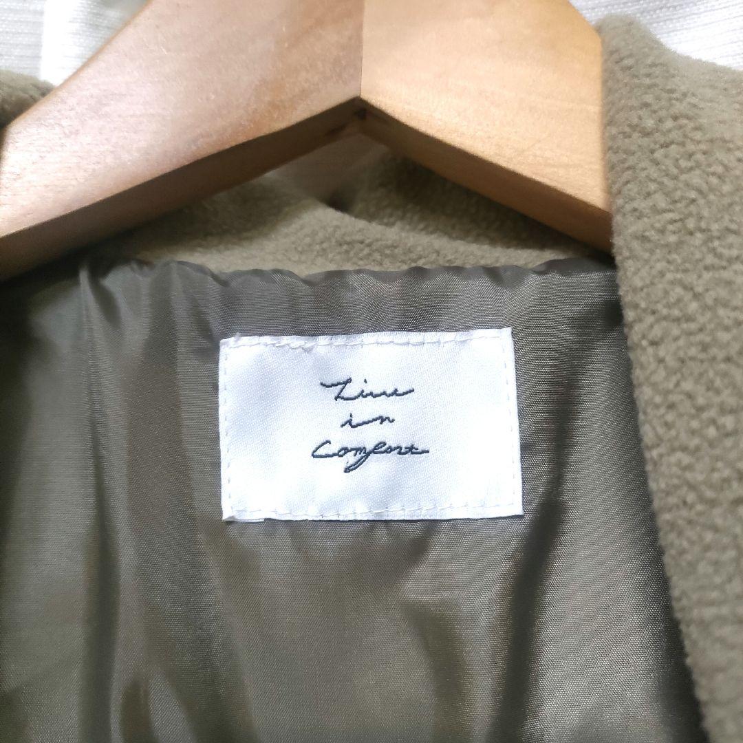 【美品】リブインコンフォート くぼっち 撥水ロングダッフルダウンコート MP