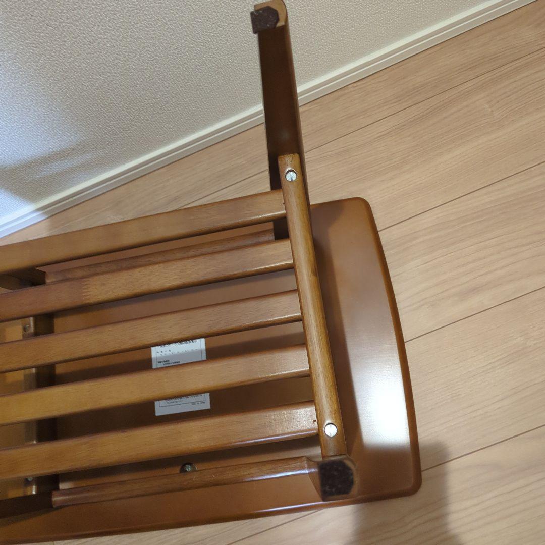 カリモク60 サイドテーブル　角割れあり