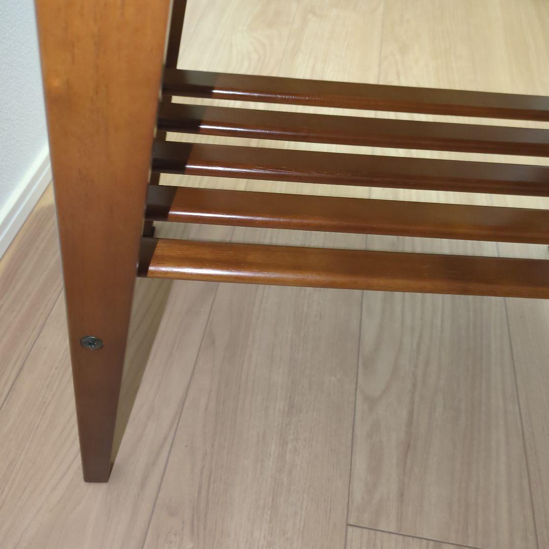 カリモク60 サイドテーブル　角割れあり