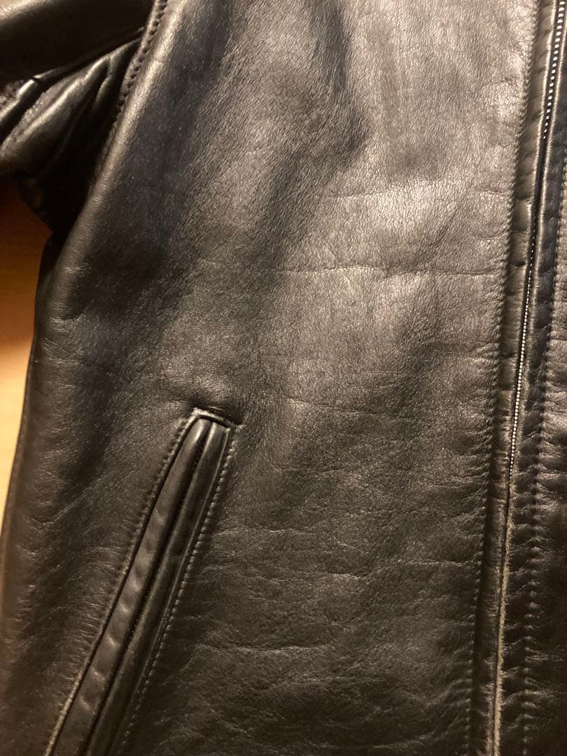 k*4様 Schott ライダースジャケット 黒 38 シングル 641 ショッ