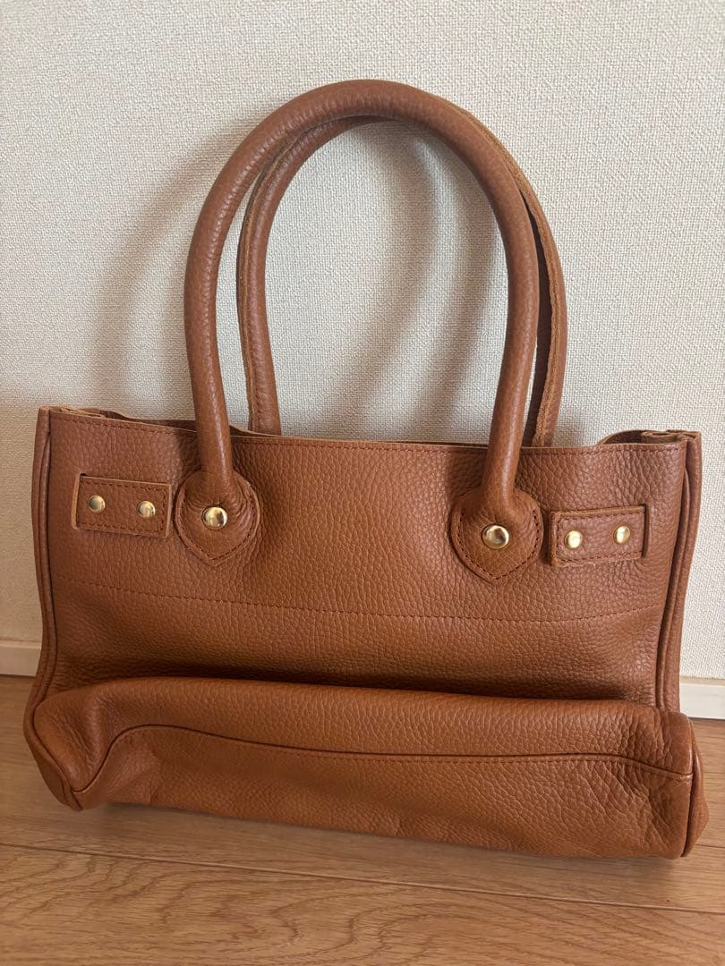 【美品】シータパランティカ レザートート キャメル ゴールド金具 本革