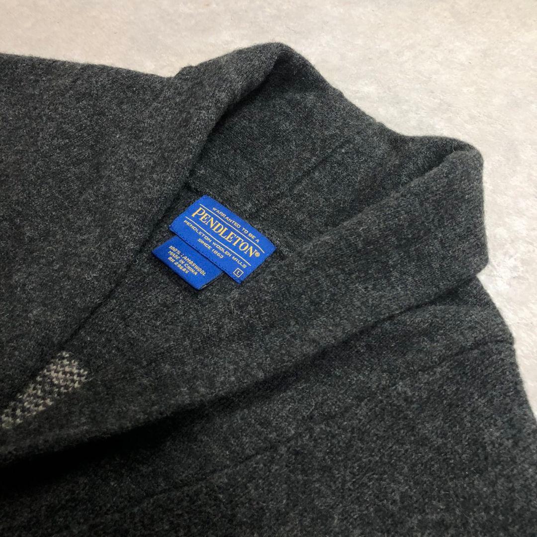 極美品 ペンドルトン ウェスタリー L カーディガン ビッグリボウスキラムウール