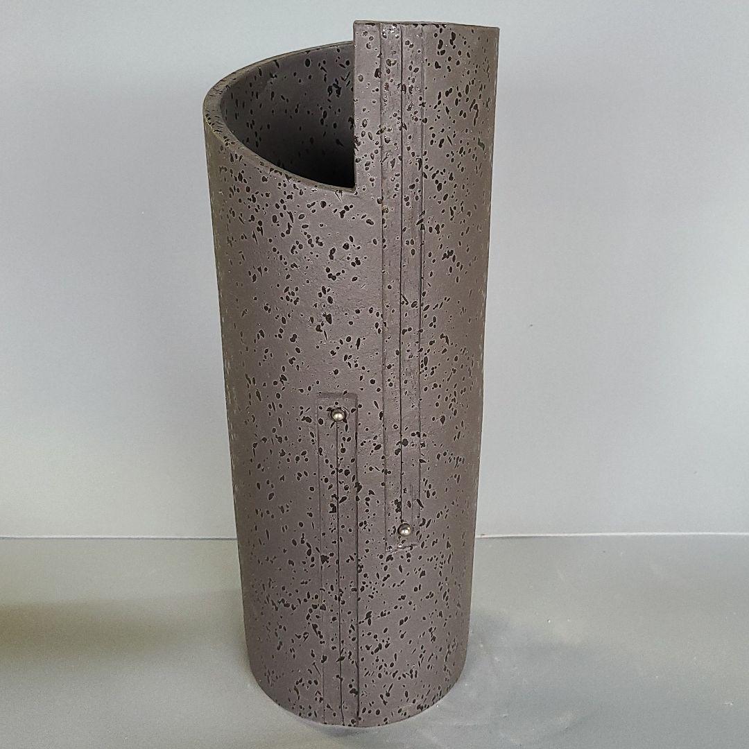 信楽焼スリム傘立て スパイラル 高さ５７cm