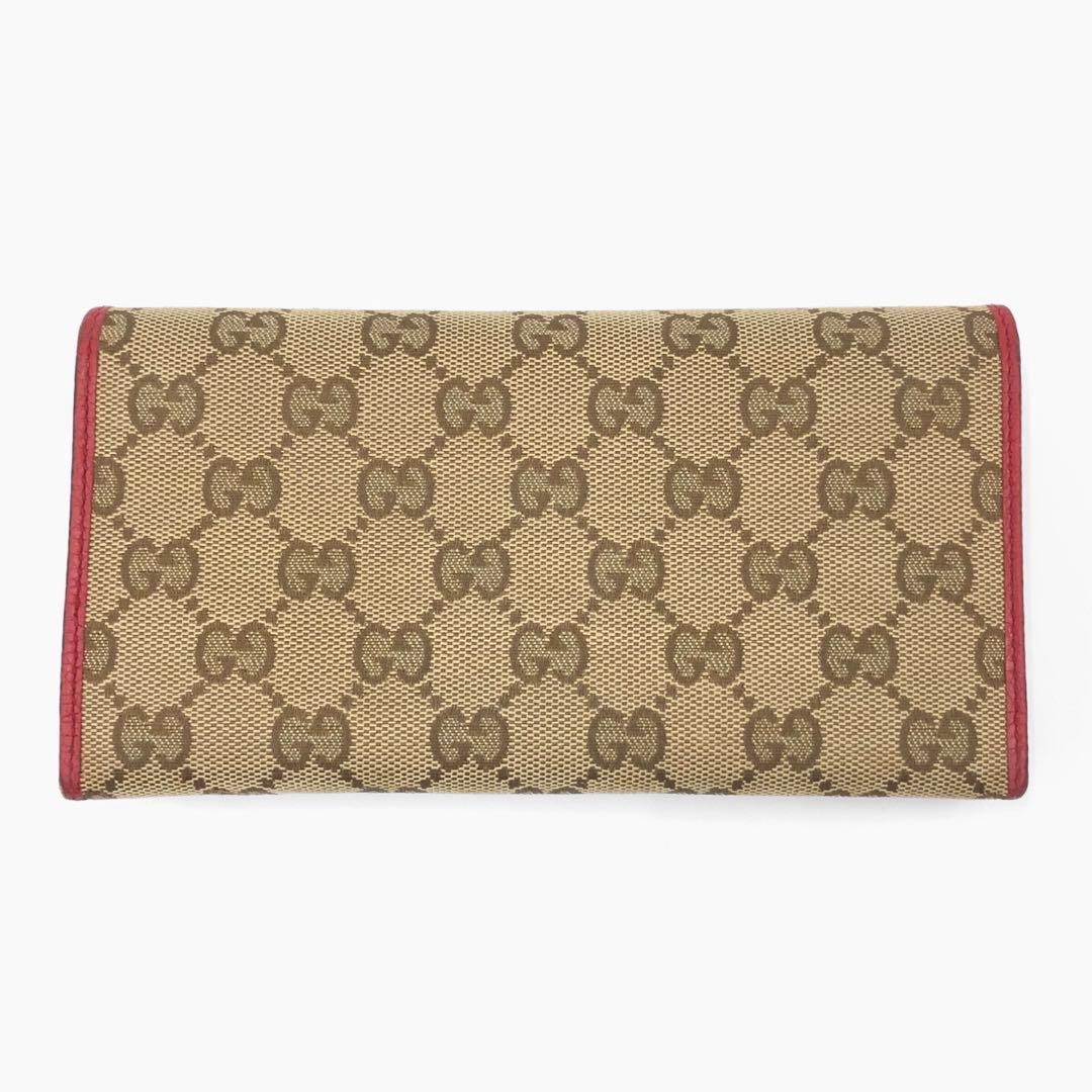 美品 GUCCI グッチ GGキャンバス 長財布 二つ折り 346058