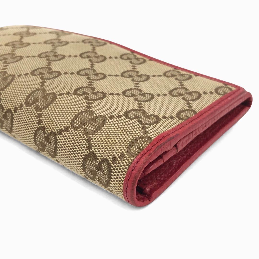 美品 GUCCI グッチ GGキャンバス 長財布 二つ折り 346058