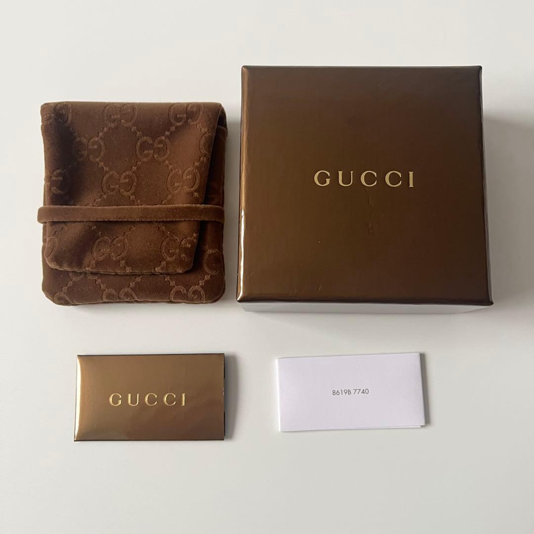 グッチ　ネックレス　ハート　クレスト　トグル　925　シルバー　イタリア製