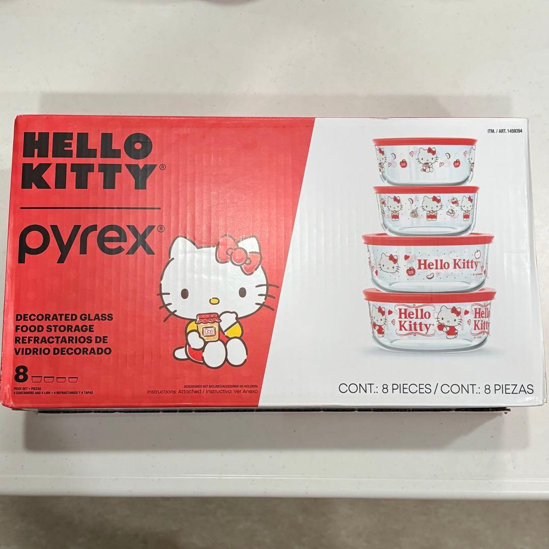 Hello Kitty 食品保存容器 セット　ハローキティ　パイレックス